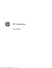 HP Z Workstation series User Manual