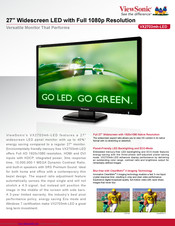 ViewSonic VX2703mh-LED Brochure & Specs