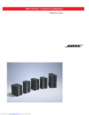 Bose Panaray LT9702 III Mid/High Reference Manual