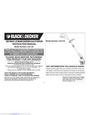Black & Decker LGC120 Instruction Manual
