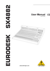 Behringer EURODESK SX4882 User Manual
