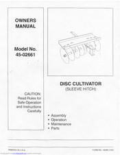 Agri-Fab 45-02661 Owner's Manual