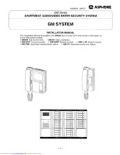Aiphone GM-8A Installation Manual