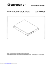 Aiphone AN-8000EX Installation Manual