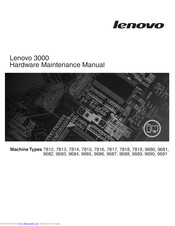 Lenovo 7813 Hardware Maintenance Manual