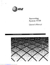 AT&T 1750 Owner's Manual