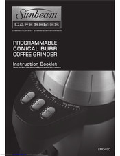 Sunbeam CAFE EM0490 Instruction Booklet