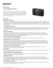 Sony Cyber-shot DSC-TF1/B Brochure & Specs