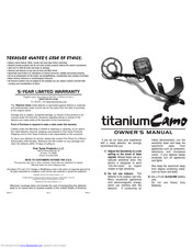 Bounty Hunter titanium Camo Owner's Manual