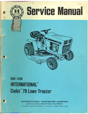 International Cadet 76 Service Manual