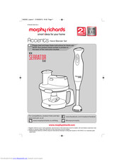 Morphy Richards Accents 402502 Instructions Manual