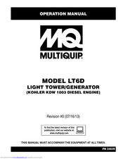 Multiquip LT6D Operation Manual