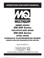 Multiquip EM120S series Operation And Parts Manual