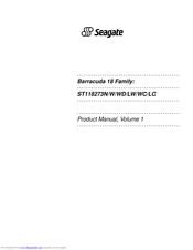 Seagate Barracuda 18 ST118273LC Product Manual