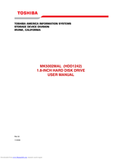 Toshiba MK5002MAL User Manual