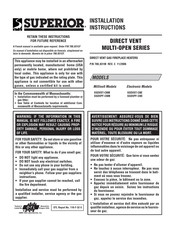 Superior SSDVST-CNE Installation Instructions Manual