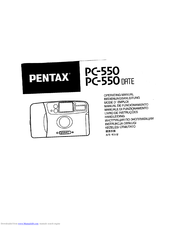 Pentax PC-550 Date Operating Manual