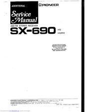 Pioneer SX-690 Service Manual
