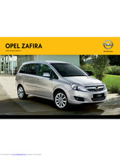 Opel 2014 Zafira Brochure & Specs