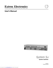 Extron electronics System 5cr User Manual