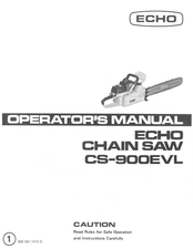 Echo CS-900EVL Operator's Manual