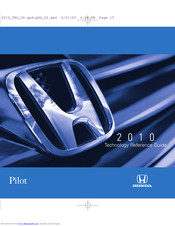 Honda 2010 Pilot Technology Reference Manual