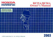 Honda Marine BF30A Owner's Manual