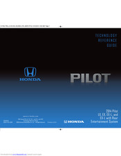 Honda 2014 Pilot EX Technology Reference Manual