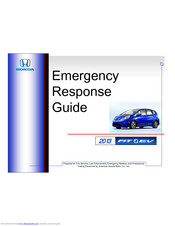 Honda 2013 Fit EV Emergency Response Manual