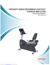 Life Fitness INTEGRITY M051-00K63-A293 Operation Manual