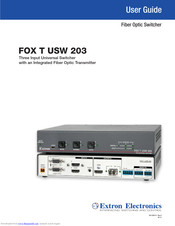 Extron electronics FOX T USW 203 User Manual