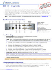 Extron electronics QGE 100 Setup Manual