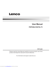 Lenco TFT-351 User Manual
