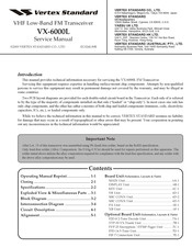 Vertex Standard VX-6000L Service Manual