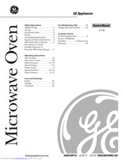 GE JE1060 Owner's Manual