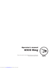 Husqvarna K950 RING Operator's Manual