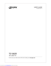 GPX TE1982B User Manual