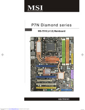 MSi P7N DIAMOND - Motherboard - ATX User Manual