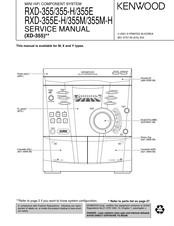 Kenwood RXD-355E Service Manual