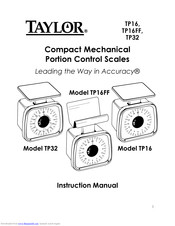 Taylor TP16 Instruction Manual