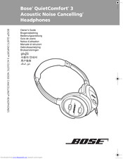 Bose QuietComfort 3 Owner's Manual