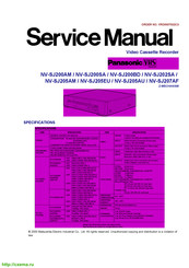 Panasonic NV-SJ202SA Service Manual