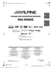 Alpine INA-W900E Owner's Manual