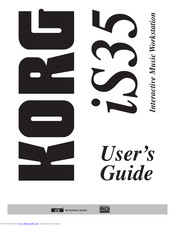 Korg iS35 User Manual