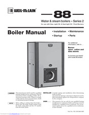 Weil-McLain 488 Manual