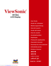 ViewSonic VE720m User Manual