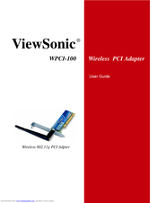 ViewSonic WPCI-100 User Manual