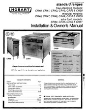 Hobart CR51 Installation & Owner's Manual