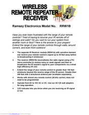 Ramsey Electronics RRW1B Instruction Manual