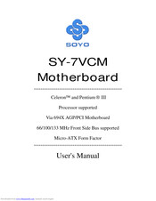 Soyo SY-7VCM User Manual